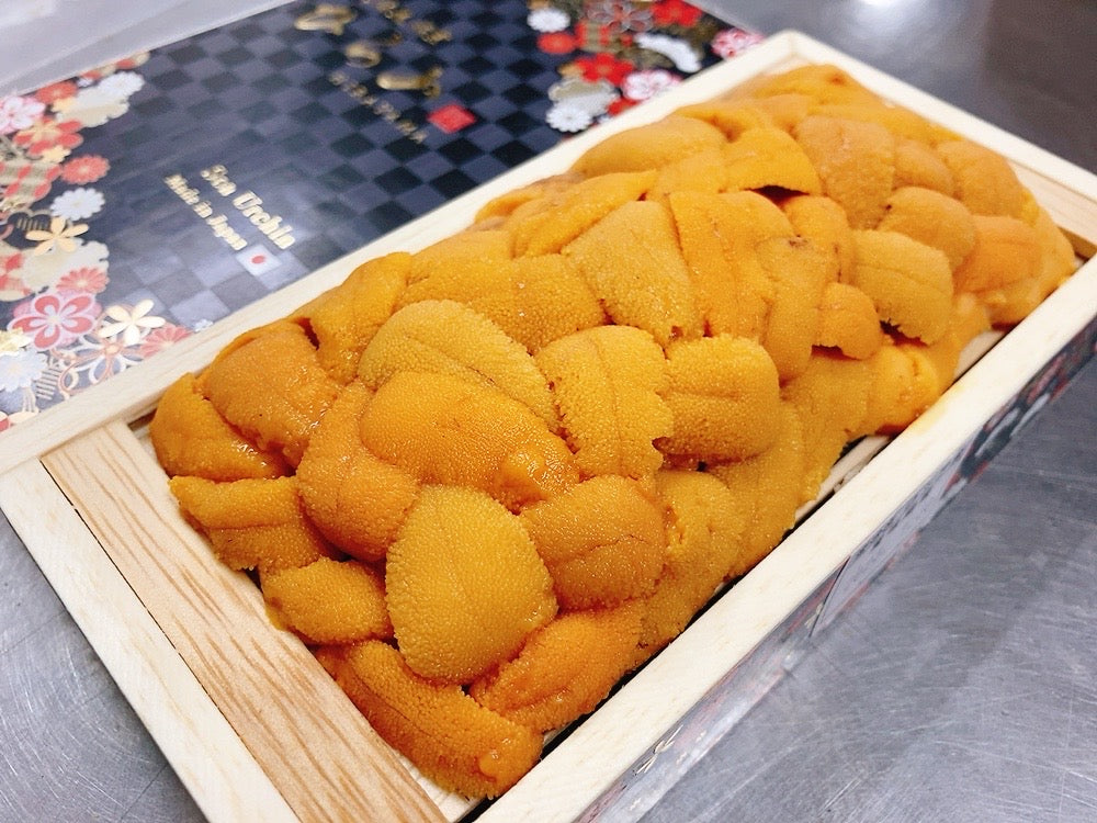 【豊洲直送】ひとりで贅沢に♪「バフンウニ」バラA(約100g)板雲丹、小箱 ・冷蔵