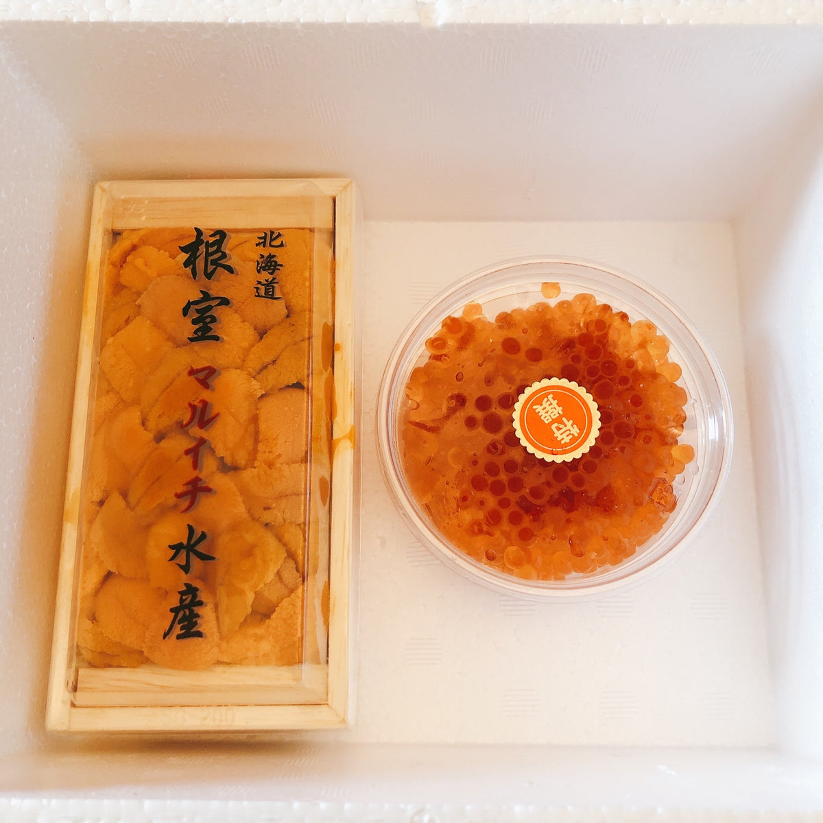 豊洲市場直送】高級生ばふんうに×特選イクラセット ・冷蔵