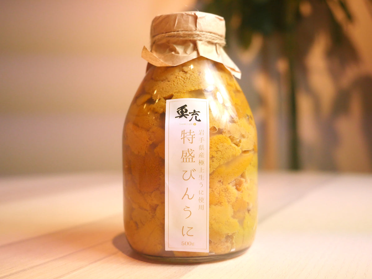 特盛瓶雲丹400g！】 ”魚充謹製”岩手県産特盛瓶詰めムラサキウニ400g