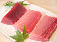 【豊洲直送】長崎産生本鮪"中トロ300g"×2、”赤身300g”×1( 養殖）豊洲市場直送・冷蔵