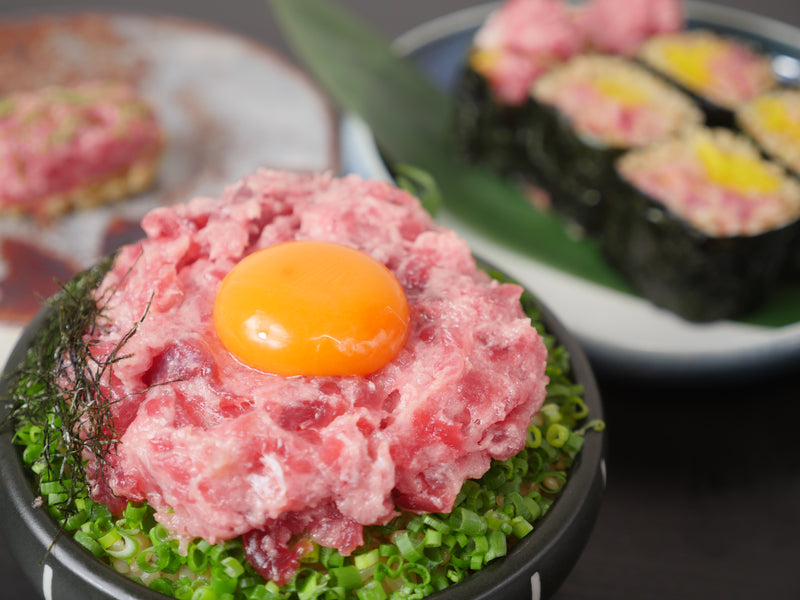 【お得】"粗挽き"天然南鮪入りネギトロ100g×10セット（約1kg）便利なチューブタイプ 豊洲市場直送・冷凍