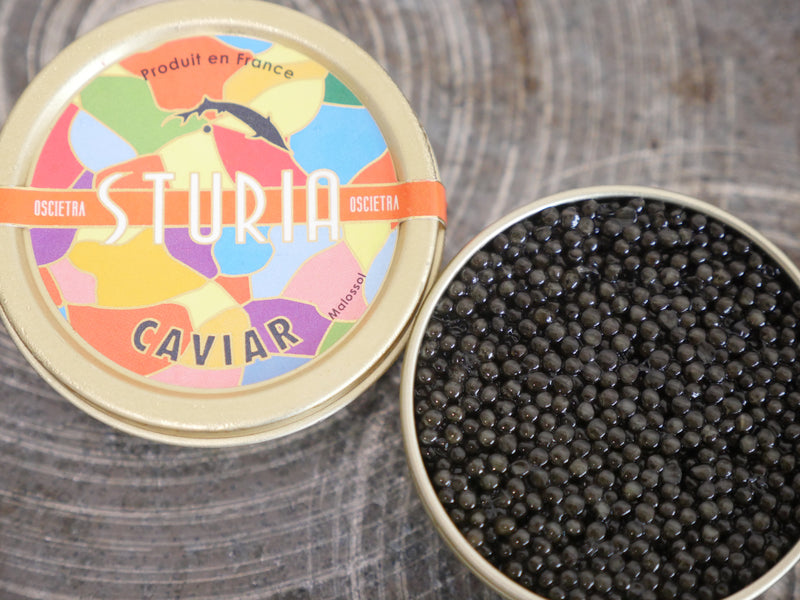 【世界最高峰キャビアSTURIA】フランス産フレッシュキャビア（非加熱）オシェトラ50g・冷蔵