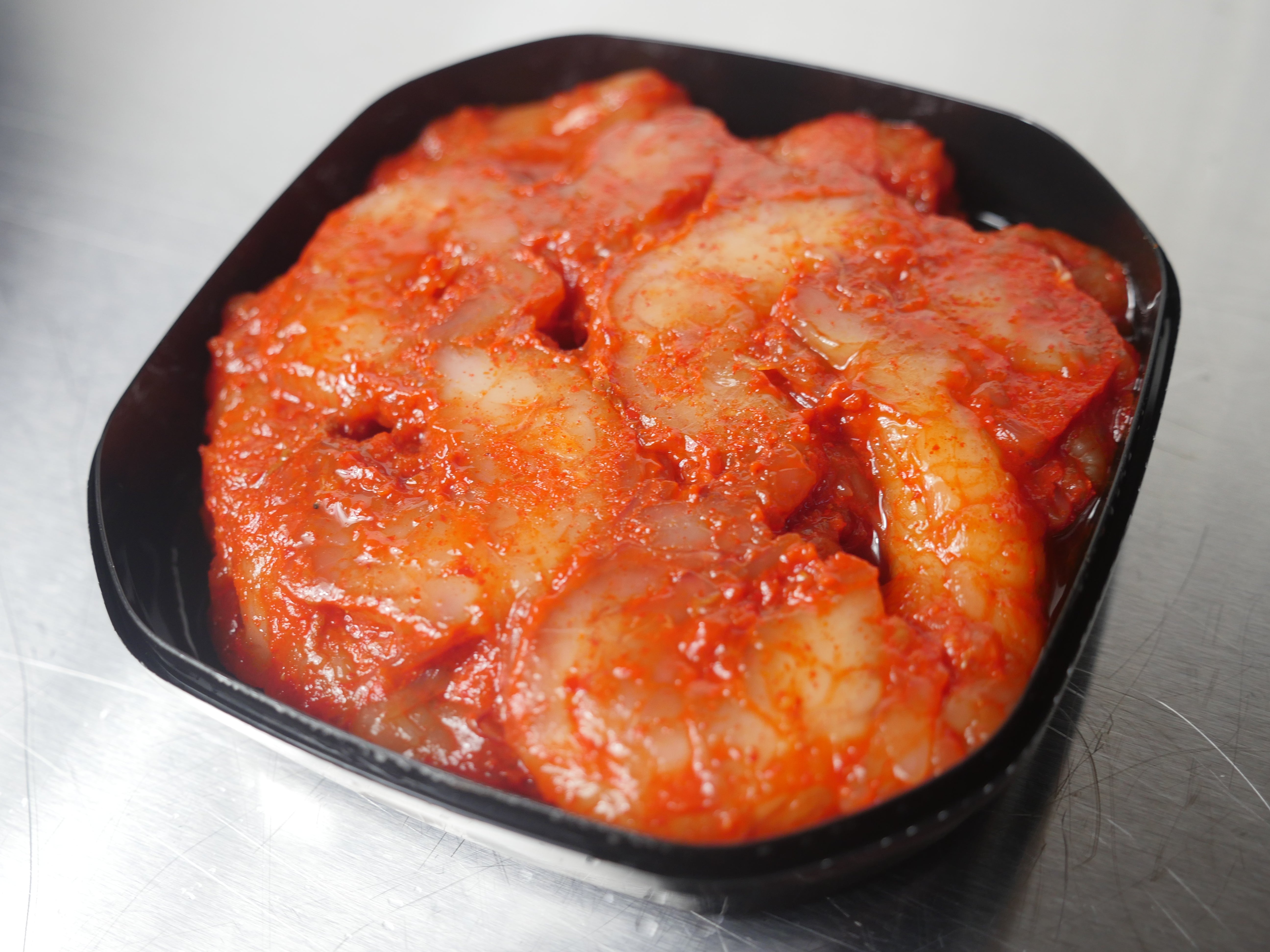 【これが本当の海鮮キムチ】「手剥き大赤海老」300g・冷凍