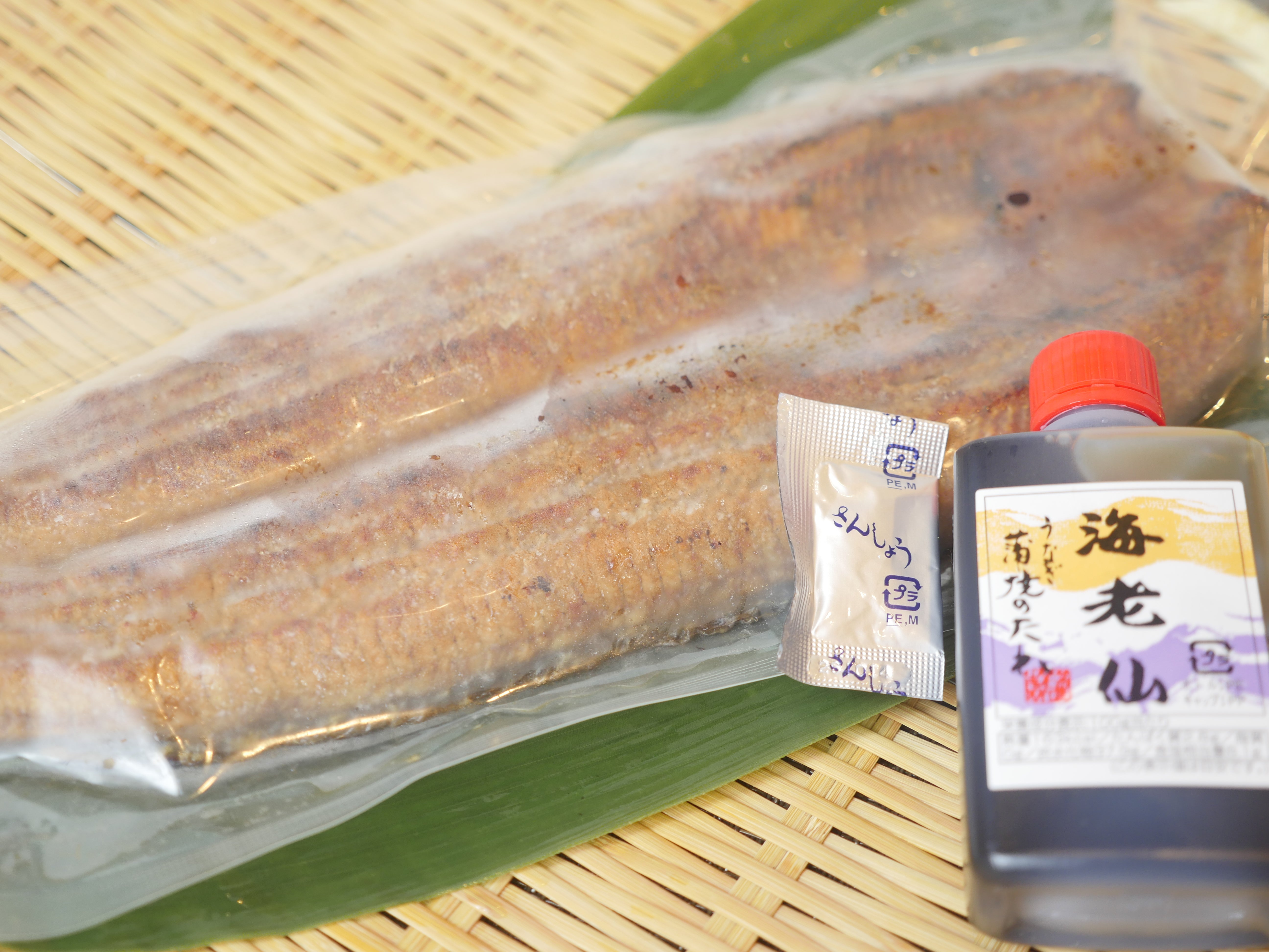 【浜名湖産】特大サイズ"うなぎ一本焼き" 蒲焼き約200g(1本~3本)山椒&タレ付き・冷凍
