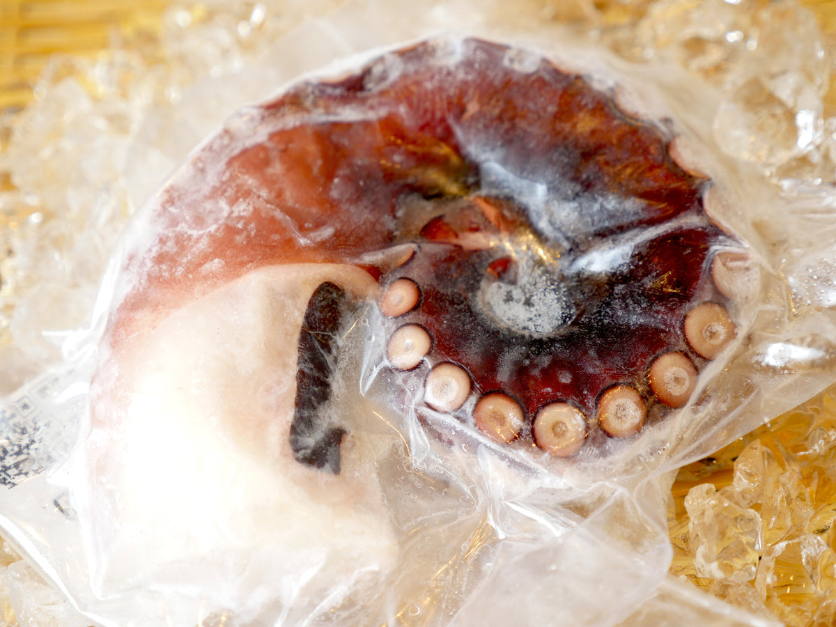三陸・久慈の茶ぶり柳蛸足600g（蛸足2-3本）・冷凍