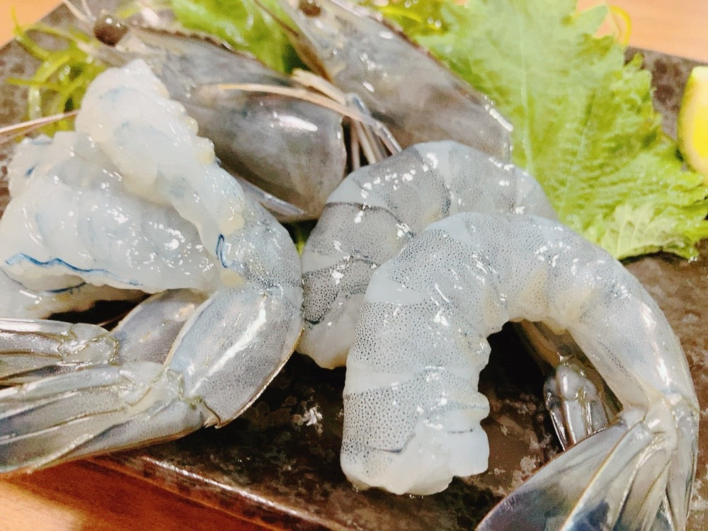 『天使の海老(えび)』 ニューカレドニア産・最高品質の証QUALICERT認証（約1kg・30/40匹）・冷凍
