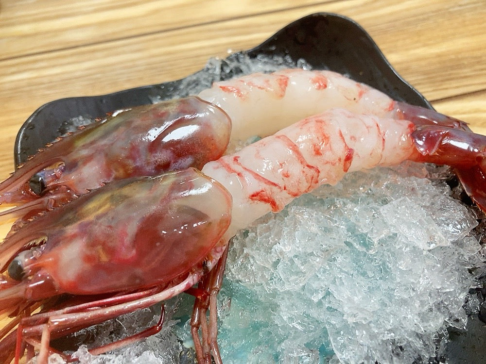 【豊洲直送】幻の海老"ぶどうえび"最も希少な海老をご自宅で。約300g（1尾50-70g・4-6尾） ・冷蔵