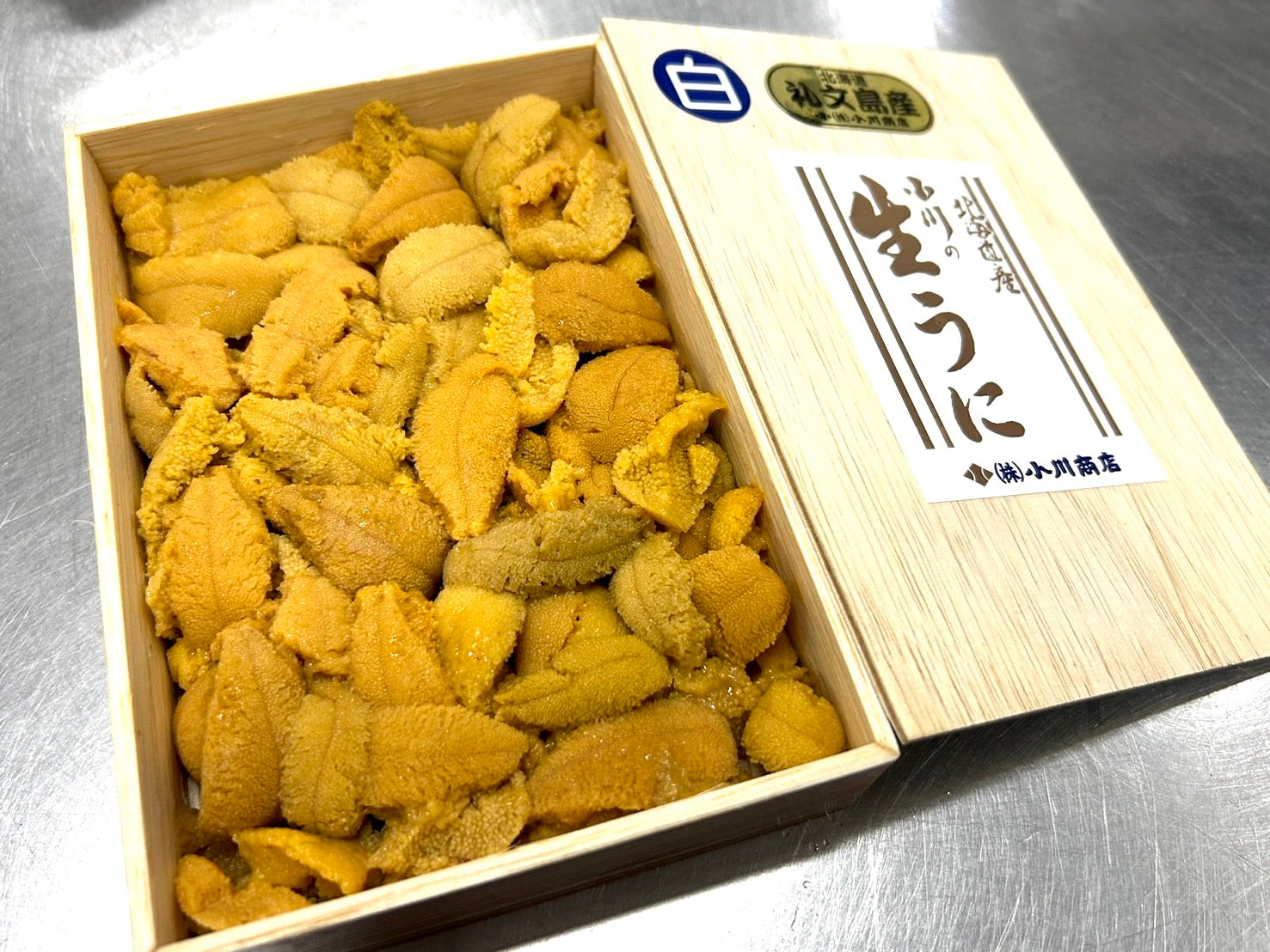 【小川の生うに】旬の『キタムラサキウニ（白雲丹）』バラA品（約200g）弁当箱・冷蔵