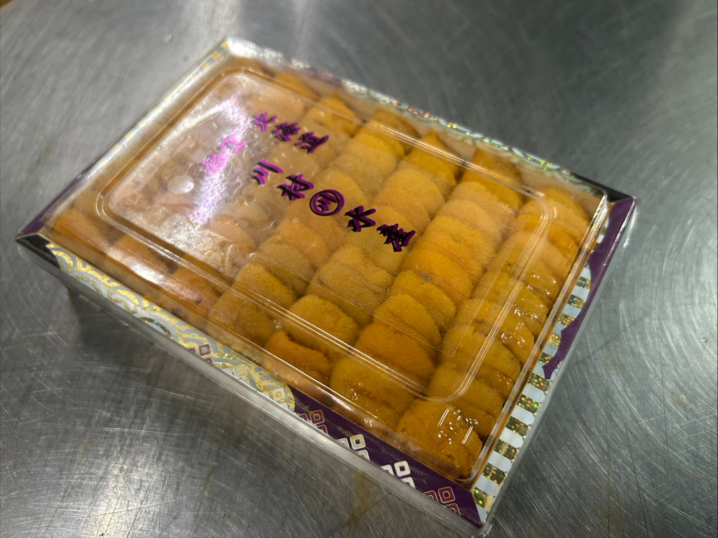【ミョウバン不使用】無添加『バフンウニ』"並び"A品化粧箱（約250g）弁当箱 ・冷蔵