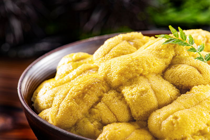 【ミョウバン不使用】無添加『ムラサキウニ』"並び"A品（約250g）化粧箱 ・冷蔵